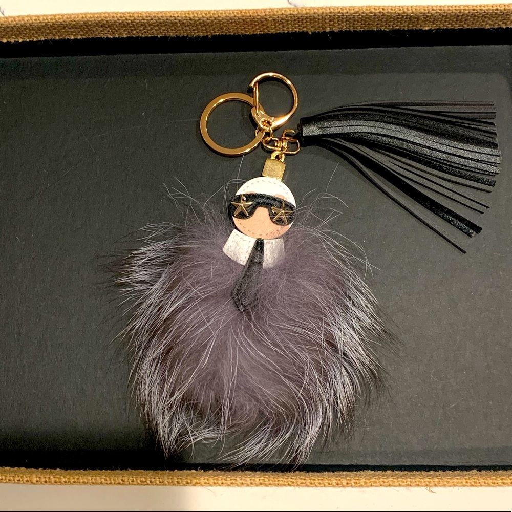 CHANEL Karl Lagerfeld ICON keychain and/or charm 🤩